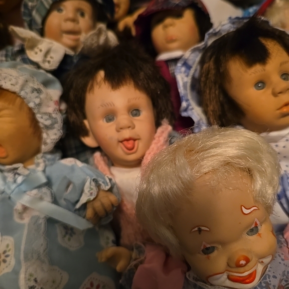 Vintage Gi Go Dolls Lot of 11 My Palm Pals Bean Kids 8” Expressions 1996 - Picture 4 of 5